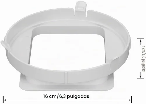Vista 6 de Fdit Adaptador de conector de manguera de escape de aire acondicionado, acoplador, interfaz de conducto de escape adecuado para aire acondicionado