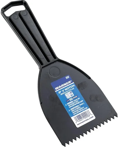 Vista 4 de Warner Manufacturing Warner Tool 908 - Esparcidor de plástico con muesca en V de 3 pulgadas, multicolor, 1 unidad (paquete de 1)