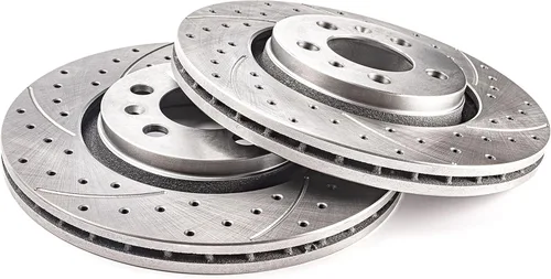 Vista 2 de Discos de freno deportivos ventilados delanteros compatibles con MERCEDES-BENZ SLK R170 1996 1997 1998 1999 2000 2001 2002 2003 2004-1425GT diámetro