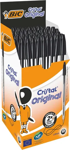 Vista 8 de BiC Cristal Original - Bolígrafo con punta redonda 1.0 mm paquete de de 4