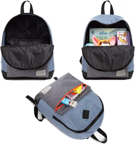 Vista 8 de CAIWEI Mochila infantil de moda (azul)