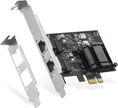 Vista 8 de Adaptador de red PCIe 2.5G, RTL8125B 2500/1000/100Mbps Binardat Ethernet Card RJ45 LAN Controller Support PXE para Windows/Linux/Mac