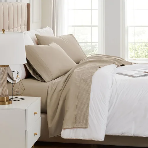 Vista 30 de Southshore Fine Linens®, juego de ropa de cama con bolsillo profundo, Microfibra, Negro, gemelo