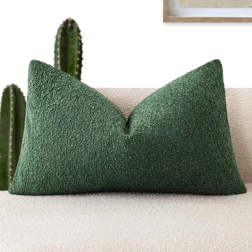Vista 83 de Foindtower Fundas de almohada decorativas con textura de boucle, fundas de almohada sólidas, neutrales, suaves y acogedoras para silla, sofá