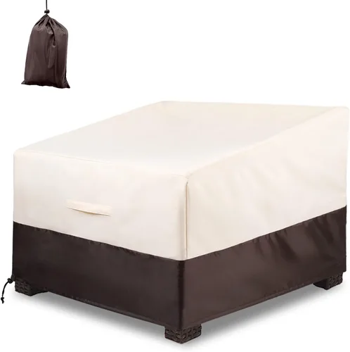 Vista 11 de ALSTER Fundas para Sillas de Patio Impermeables, Fundas para Sillas de Exterior (32" L x 37" A x 36" Al), Fundas de Muebles Negras Duraderas e