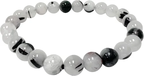 Vista 262 de Gem Avenue Handmade Round Bead Stretch Bracelet Unisex Natural Stone Beaded Jewelry for Men & Women, Elastic Wristband for Daily Wear