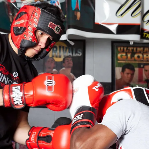 Vista 4 de Ringside Competencia - Casco de boxeo, Muay Thai, MMA, protección de cabeza para sparring con mejillas