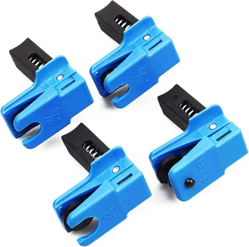 Vista 5 de Juego de 4 abrazaderas de línea de acero automático tapón de fluido de 1/2'', 3/8'', 5/16'' kit de abrazadera tapón de fluido con carga de resorte
