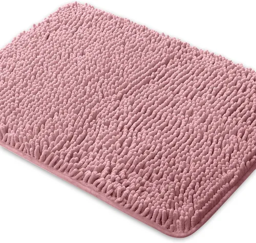 Vista 113 de Yeaban Alfombra de pasillo de baño de 24 x 72 pulgadas, antideslizante, alfombra de baño larga de felpilla gruesa, absorbente y lavable, alfombra