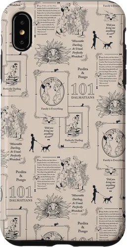 Vista 11 de Funda con estampado de libro vintage para iPhone 16 Disney 101 Dálmatas