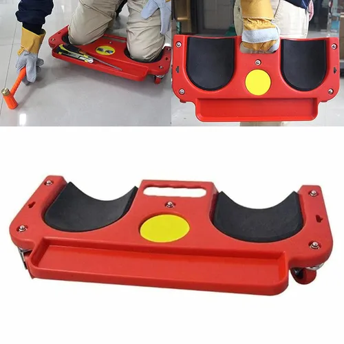 Vista 7 de Rodilleras enrollables con ruedas, almohadillas enrollables con ruedas, almohadillas acolchadas de espuma con ruedas utilizadas para trabajos