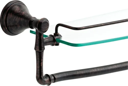 Vista 3 de Delta Faucet Cassidy. Estante de vidrio con barra, de 24 pulgadas., 79710-RB