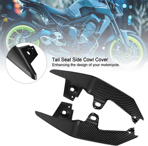 Vista 2 de Carenado de cubierta lateral del asiento trasero de carbono para Yamaha MT-09 FZ09 2017-2021