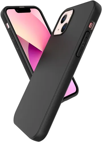 Vista 2 de Funda Puxicu para iPhone 13, cubierta protectora de TPU suave mate de diseño delgado para iPhone 13, negra