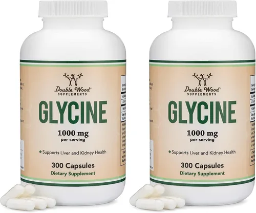 Vista 7 de Suplemento de glicina - 1,000 mg de glicina en polvo por porción (300 cápsulas) El aminoácido relajante (Glicina)