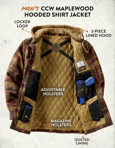 Vista 8 de Legendary Whitetails Maplewood - Chaqueta tipo camisa con capucha para hombre