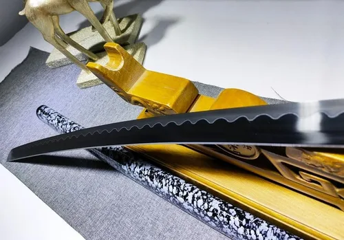 Vista 7 de Katana hecha a mano, samurai japonés, espiga completa, alto rendimiento