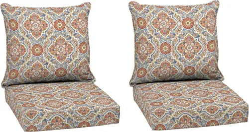 Vista 35 de Arden Selections Juego de asiento profundo para exteriores, 24 x 24, a prueba de lluvia, resistente a la decoloración, asiento profundo y cojín
