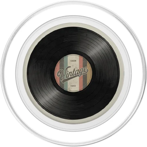 Vista 2 de Reproductor de discos de vinilo coleccionista de vinilo retro amante de la música PopSockets PopGrip para MagSafe