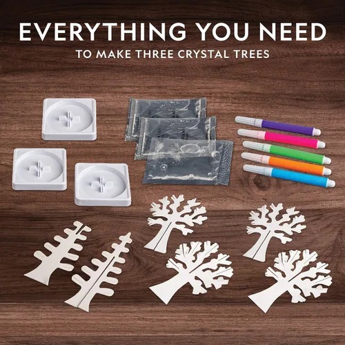 Vista 5 de National Geographic - Kits de manualidades para niños – Kit de cultivo de cristal – Cultiva un jardín de cristal en solo 6 horas, artesanía