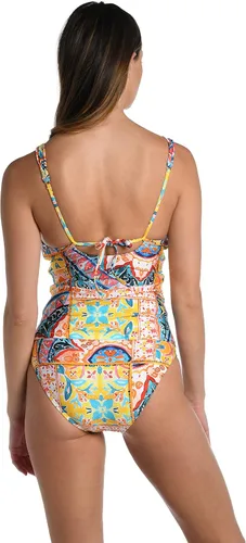 Vista 2 de La Blanca Traje de baño tankini sobre el hombro para mujer