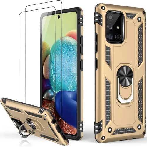 Vista 39 de LUMARKE Funda para Galaxy A51 4G con Protector de Pantalla, Pasa Prueba de Caída de 16 pies de Grado Militar, Cubierta Protectora para Teléfono