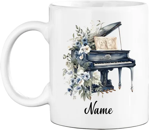 Vista 13 de Taza de café de acordeonista personalizada, 11 o 15 onzas, taza blanca para músico, regalo para los amantes del acordeonista