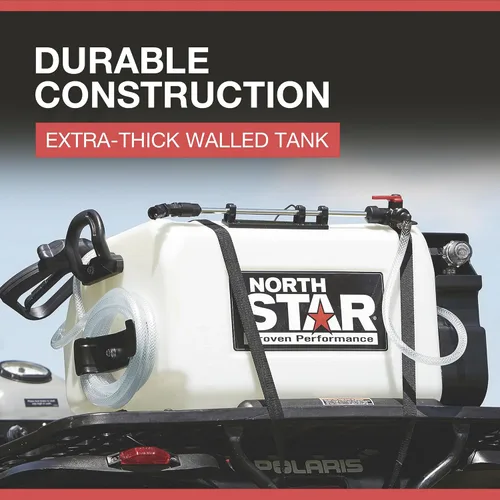 Vista 3 de NorthStar Rociador de transmisión y punto sin auge ATV - Tanque de 16 galones, 2.2 GPM, 12V, 70 PSI, franja de pulverización de 14 pies, bomba a