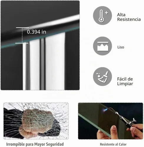 Vista 6 de FANTASK Mesa de centro de vidrio templado, mesa de té ovalada de acero de 3 niveles con amplio escritorio de vidrio, estante de almacenamiento