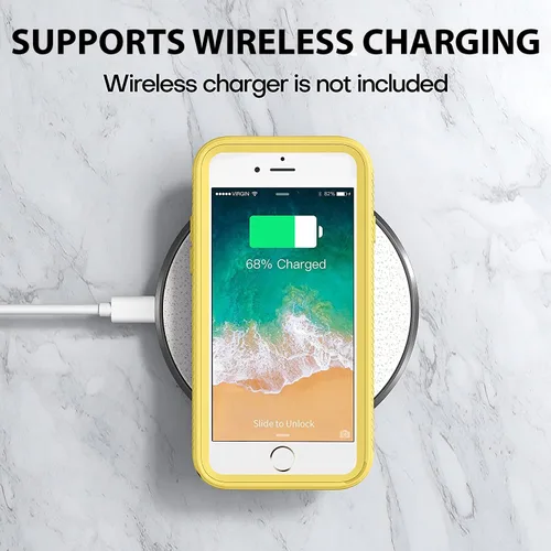 Vista 7 de CellEver Funda transparente de cuerpo completo para iPhone SE 2020, iPhone 7/8, protección resistente con parachoques de TPU antideslizante y 2