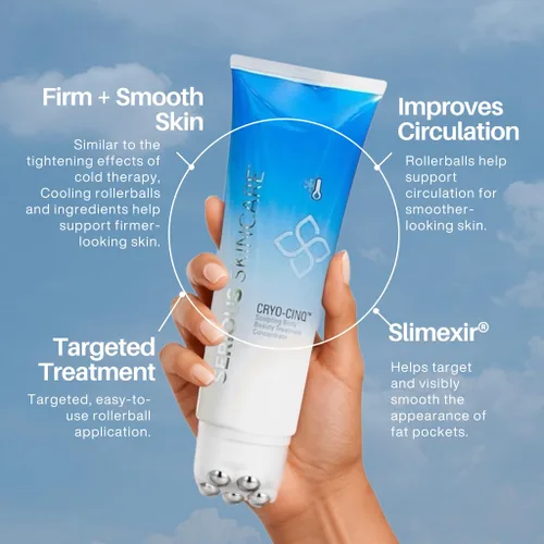 Vista 2 de Serious Skincare Cryo-Cinq Crema corporal reafirmante para brazos y piernas más firmes y suaves, ayuda a controlar el crepe y la celulitis, tensar