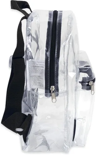 Vista 3 de MADISON & DAKOTA Clear Mini Backpacks for Beach, Travel - Stadium Approved Bag with Adjustable Straps