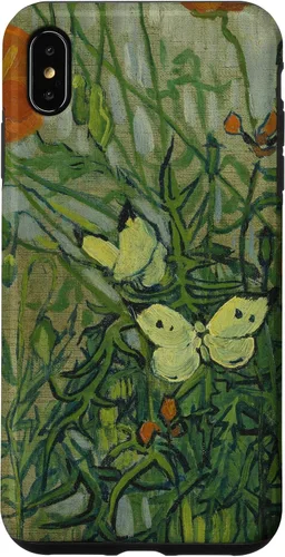Vista 11 de Vincent Van Gogh - Carcasa para iPhone 17, diseño de mariposas y amapolas