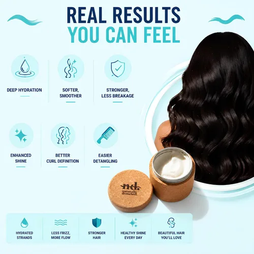 Vista 5 de Restore Moisture Masque para cabello seco dañado, mascarilla hidratante profunda para el control del encrespamiento, tratamiento de reparación