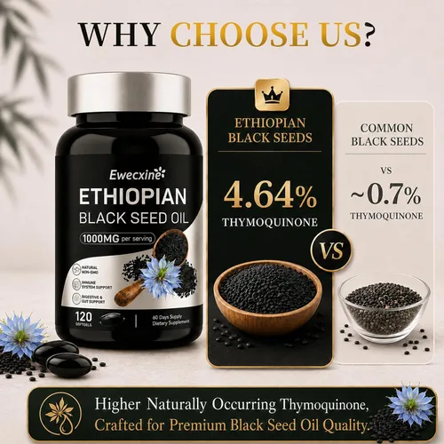 Vista 13 de Aceite de semilla negra etíope cápsulas blandas 1000 mg prensado