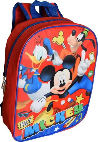 Vista 2 de Mickey Mouse 15" Mochila (Rojo-Azul)