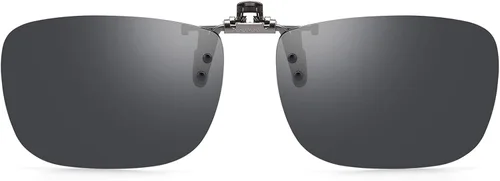 Vista 14 de CAXMAN Polarized Clip On Sunglasses Over Prescription Glasses for Men Women UV Protection Azul reflejado