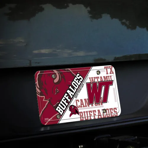 Vista 3 de NCAA etiqueta de metal para auto, negro