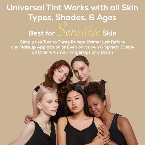 Vista 6 de Veil Cosmetics Imprimación 3 en 1 Sunset Light Suero, base de mezcla, imprimación Minimización de poros Hidrata, ilumina y calma Suaviza