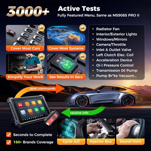 Vista 6 de Autel Escáner MaxiSYS MS906 PRO-TS: MS906Pro-TS 2026 Hasta MP900TS MS906 PRO MP900BT MS906MAX, codificación completa de TPMS y OE, herramienta