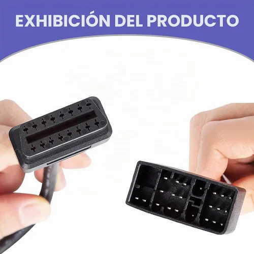 Vista 6 de Cable OBD2 de 22 pines OBD1 a 16 pines, adaptador de conversión funciona con herramientas de escáner OBD2, arnés de diagnóstico flexible