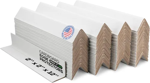 Vista 34 de IDL Packaging Protector de borde de cartón negro de 2 x 2 x 48 pulgadas (paquete de 20) – Protectores de esquinas para envío, almacenamiento