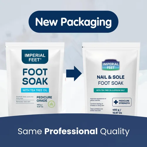 Vista 2 de Imperial Feet Epsom Salt Foot Soak (grado pedico): reparación de uñas de los pies, pie de atleta de hongos, suaviza callos, pies cansados