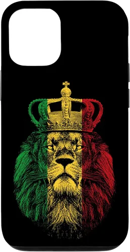 Vista 28 de Rasta Lion of Judah Rastafarian Reggae Ethiopian Lion Gift Case for iPhone 17
