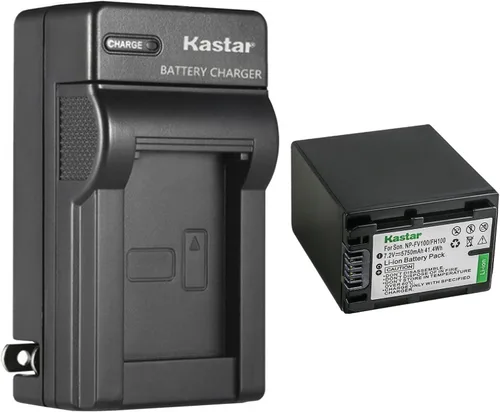 Vista 8 de Kastar Cargador de batería de pared de CA NP-FH100 para Sony HDR-XR105, HDR-XR106, HDR-XR200, HDR-XR500, HDR-XR520 HXR-MC1, DCR-DVD103, DCR-DVD105
