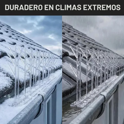 Vista 7 de Aspectek - Púas para pájaros, disuasorio de palomas de plástico de 10 pies para repisas al aire libre, picos duraderos de policarbonato