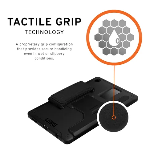 Vista 5 de URBAN ARMOR GEAR UAG - Carcasa para Samsung Galaxy Tab A7 Lite (SM-T220) [pantalla de 8,7 pulgadas] Funda Scout resistente con luz de plumas