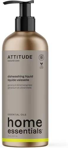 Vista 11 de ATTITUDE Jabón para Platos, Verificado por EWG, Líquido para Lavar Platos a Base de Plantas y Vegano, De Origen Natural, Aroma a Ralladura