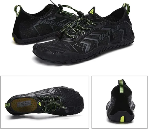 Vista 5 de UBFEN Zapatos acuáticos para natación, para hombre y mujer, para deportes de playa, secado rápido, descalzos para navegación, pesca, buceo, surf