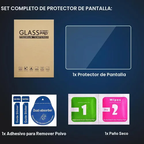 Vista 3 de Protector de pantalla de vidrio templado compatible con Autel MK808BT/MX808 Blanco sucio